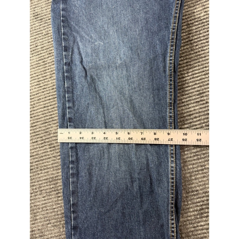 Levi's 505 Regular Fit Straight Leg Jeans Mens 36x34 Medium Wash Blue - Picture 5 of 11